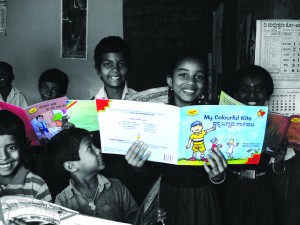 ASER’s book publishing project provided the skill set needed to create a nationwide survey. Photo by Pratham Books.