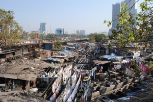 Slum in Mumbai: There is no questioning that these people are poor, but how do we assess their poverty? Photo by Sarah Jamerson via Flickr.