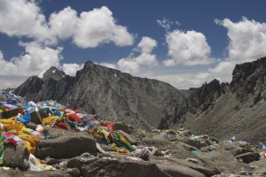 Drolma la Pass at midday; Mount Kailash, Tibet.